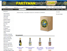 Tablet Screenshot of partymanshop.com